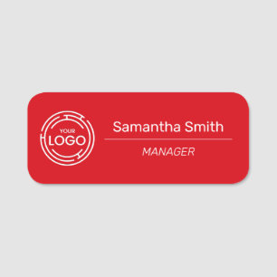 Porte-nom Employé du logo de l'entreprise