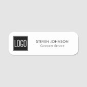 Porte-nom Employé du logo de l'entreprise (Devant)