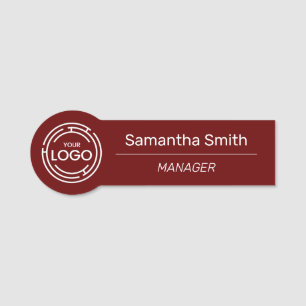 Porte-nom Employé du logo de l'entreprise