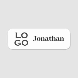 Porte-nom Employé du logo de l'entreprise ou de l'entreprise