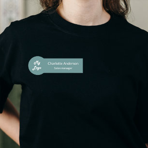Porte-nom Employé du logo d'entreprise cygne vert