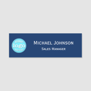 Porte-nom Employé du logo professionnel personnalisé et mo