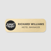 Porte-nom Employé d'une broche magnétique ou de sécurité per (Devant)