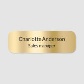 Porte-nom Employé professionnel classique (Devant)