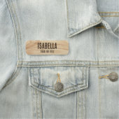 Porte-nom Employé rustique Woodgrain Brown Personnel de l'en (En situation)