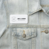 Porte-nom Employee Custom Business logo Magnetic (En situation)