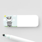 Porte-nom Enfants Panda (En situation)