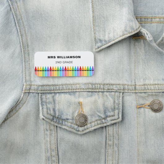 Porte-nom Enseignant École Employé Crayons (En situation)