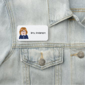 Porte-nom Enseignante avec lunettes sur mesure (En situation)