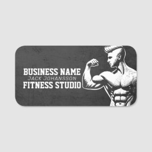 Porte-nom Entraîneur de fitness moderne Bodybuilding Instruc