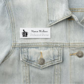 Porte-nom Entrepreneur du logo de peintre professionnel (En situation)