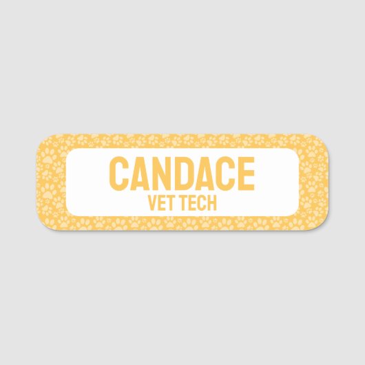 Porte-nom Entreprise pour animaux (Devant)