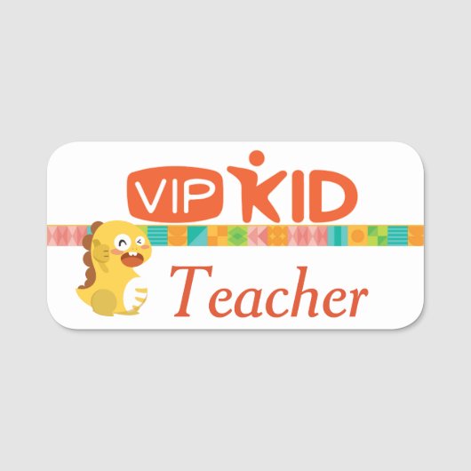 Porte-nom Épingle de l'enseignant VIPKid (Devant)