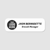 Porte-nom Épingle de sécurité de l'employé personnalisée ou (Devant)
