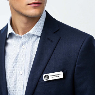 Porte-nom Épingle de sécurité de l'employé personnalisée ou