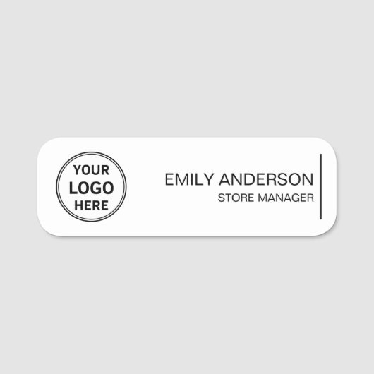 Porte-nom Épingle de sécurité magnétique de l'employé (Devant)