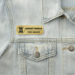 Porte-nom Épingle de sécurité personnalisée avec logo ou fau