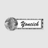 Porte-nom Équilibre de B/W par Kenneth Yoncich (Devant)