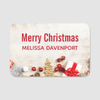 Équipe cycliste Christmas sur Rustic Wooden Board