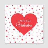 Porte-nom Étoiles Rouges Et Coeur (Devant)