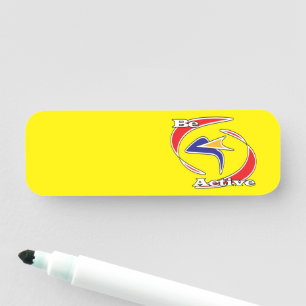 Porte-nom Être actif