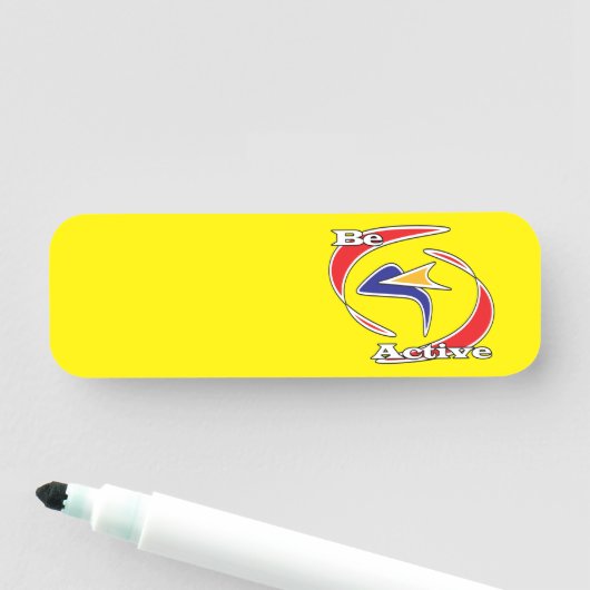 Porte-nom Être actif (En situation)