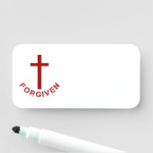 Porte-nom Événements ecclésiastiques de la Croix-Rouge pardo (En situation)