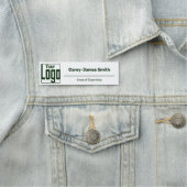 Porte-nom Expertise Logo Classique Vert Blanc Classique (En situation)