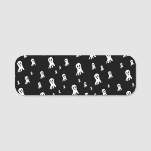 Porte-nom Fantômes d'Halloween foncé