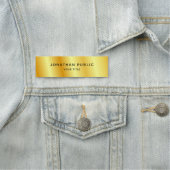 Porte-nom Faux Gold Modèle Élégant Professionnel Moderne (En situation)