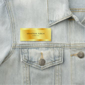 Porte-nom Faux Gold Personnalisé Modèle Élégant Moderne (En situation)