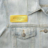 Porte-nom Faux Or Personnalisé Métallo Look élégant moderne (En situation)