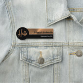 Porte-nom Faux Professionnel Cuivre Métallurgique Bonjour (En situation)