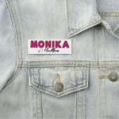 Porte-nom Felt Appliqué png personnalisé, fichier jpeg. (En situation)