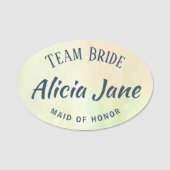 Porte-nom Femme d'honneur nom de l'équipe personnalisée mari (Devant)