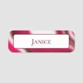 Porte-nom Festif Noël Cool de vacances Rouge moderne Custom (Devant)