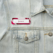 Porte-nom Festif Noël Cool de vacances Rouge moderne Custom (En situation)