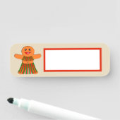 Porte-nom Fête de Noël Femme de pain d'épices (En situation)