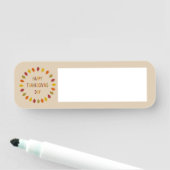 Porte-nom Feuilles de chêne de Thanksgiving (En situation)