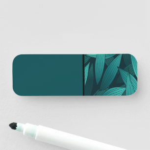 Porte-nom Feuilles tropicaux rayonnants