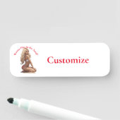 Porte-nom Fille de plage de Bikini Thunder_Cove (En situation)