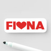 Porte-nom Fiona Love (En situation)