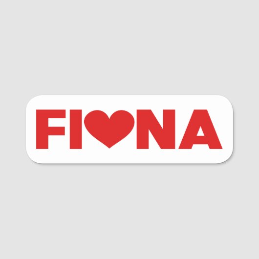 Porte-nom Fiona Love (Devant)