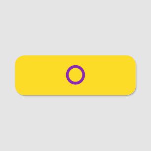 Porte-nom Flag de Instersex