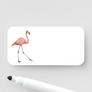 Porte-nom Flamant rose rose