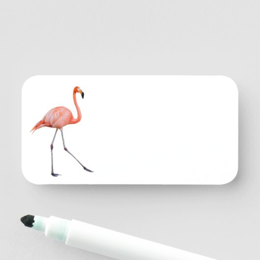 Porte-nom Flamant rose rose (En situation)