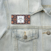 Porte-nom Fleur fantaisie et Motif Star (En situation)