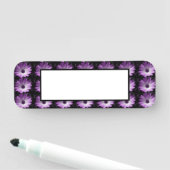 Porte-nom Fleur marguerite violette (En situation)