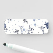 Porte-nom Fleurs bleues (En situation)
