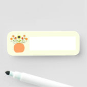 Porte-nom Fleurs d'action de grâce en Citrouille (En situation)